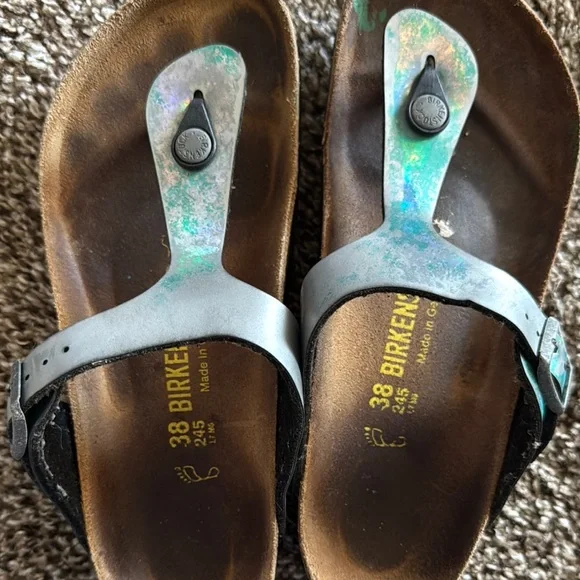 Iridescent Sandals with Buckle - Picture 3 of 5